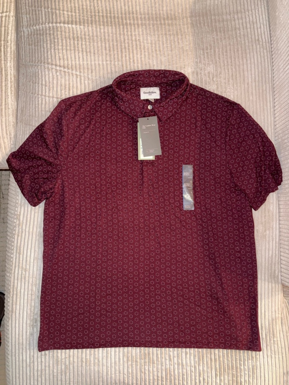 Men’s Burgundy Comfort Wear Polo Shirt